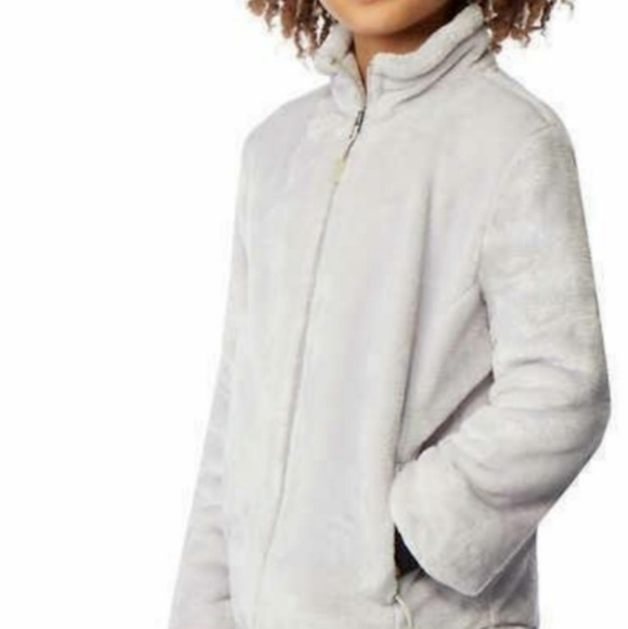 32 degree Girl's Plush Zip-Up wood Silver Jacket - Picture 3 of 3